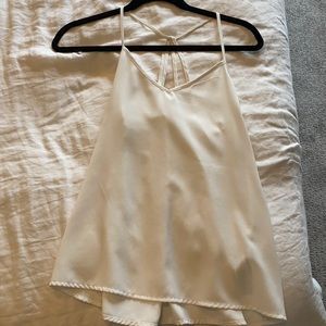 Abercrombie white cami strappy back